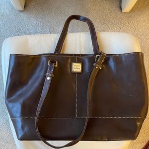Dooney & Bourke leather shoulder tote/ computer bag.